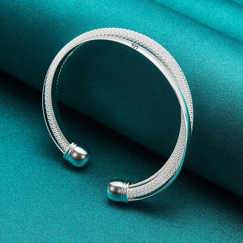 VENTFILLE 925 Sterling Silver Geometry Irregular Bracelet For Women Minimalist Niche Aesthetic Versatile
