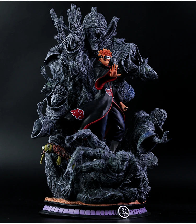 Akatsuki Pain Figures 27cm Naruto Anime Figure Pvc Gk Statue Figurine Model Doll Ornament Collection Room Decora Christmas Gifts