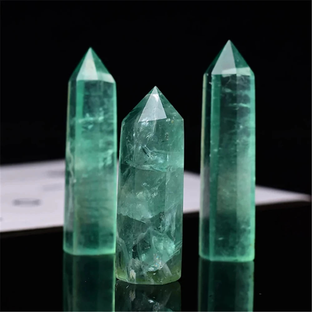 Natural Stone Single Point Wand Stone Mineral Crystal Stones Crafts Home Decoration Hexagonal Prism Christmas Gifts