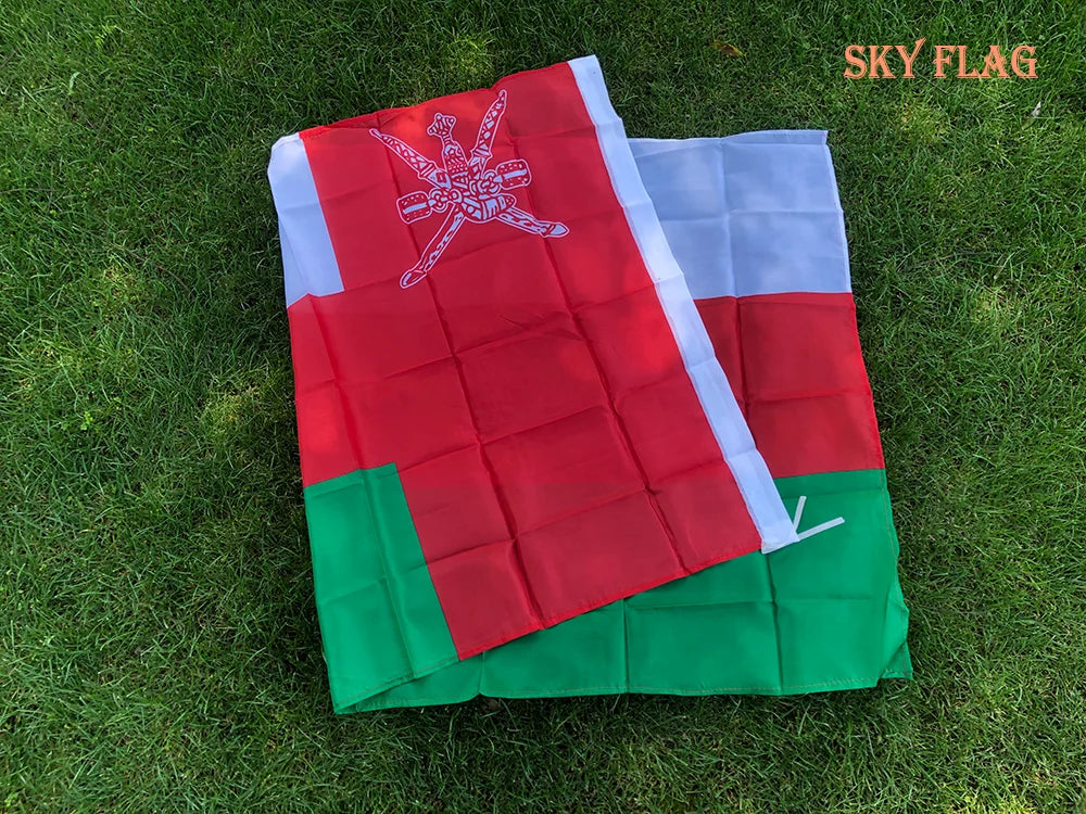 SKY FLAG Oman Flag 90X150cm hanging polyester Oman Flag Super Poly Football Flag Indoor Outdoor decoration