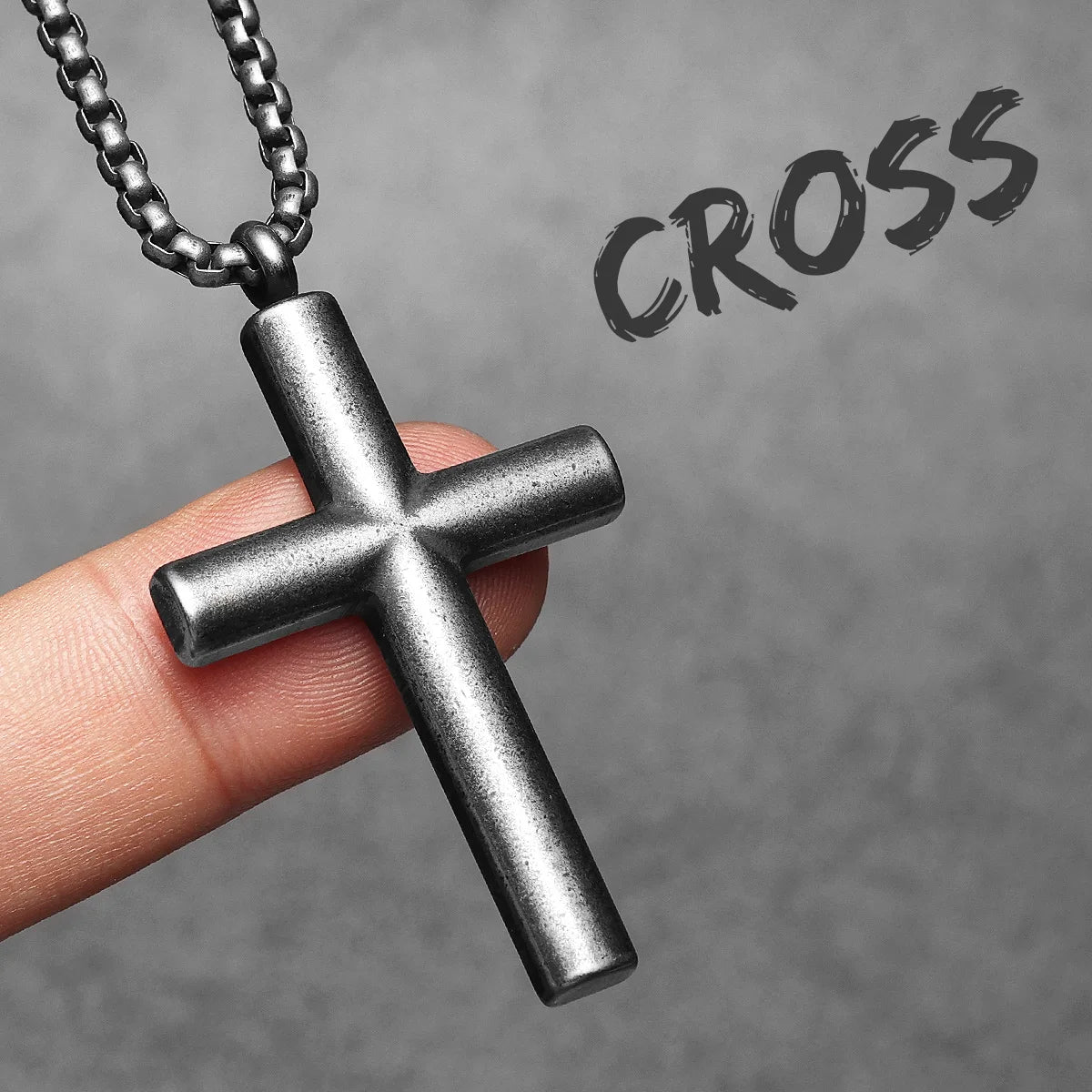 Minimalism Retro Cross Amulet Stainless Steel Men Necklaces Pendant Chain Punk Women Fashion Jewelry Gift Wholesale Dropshiping