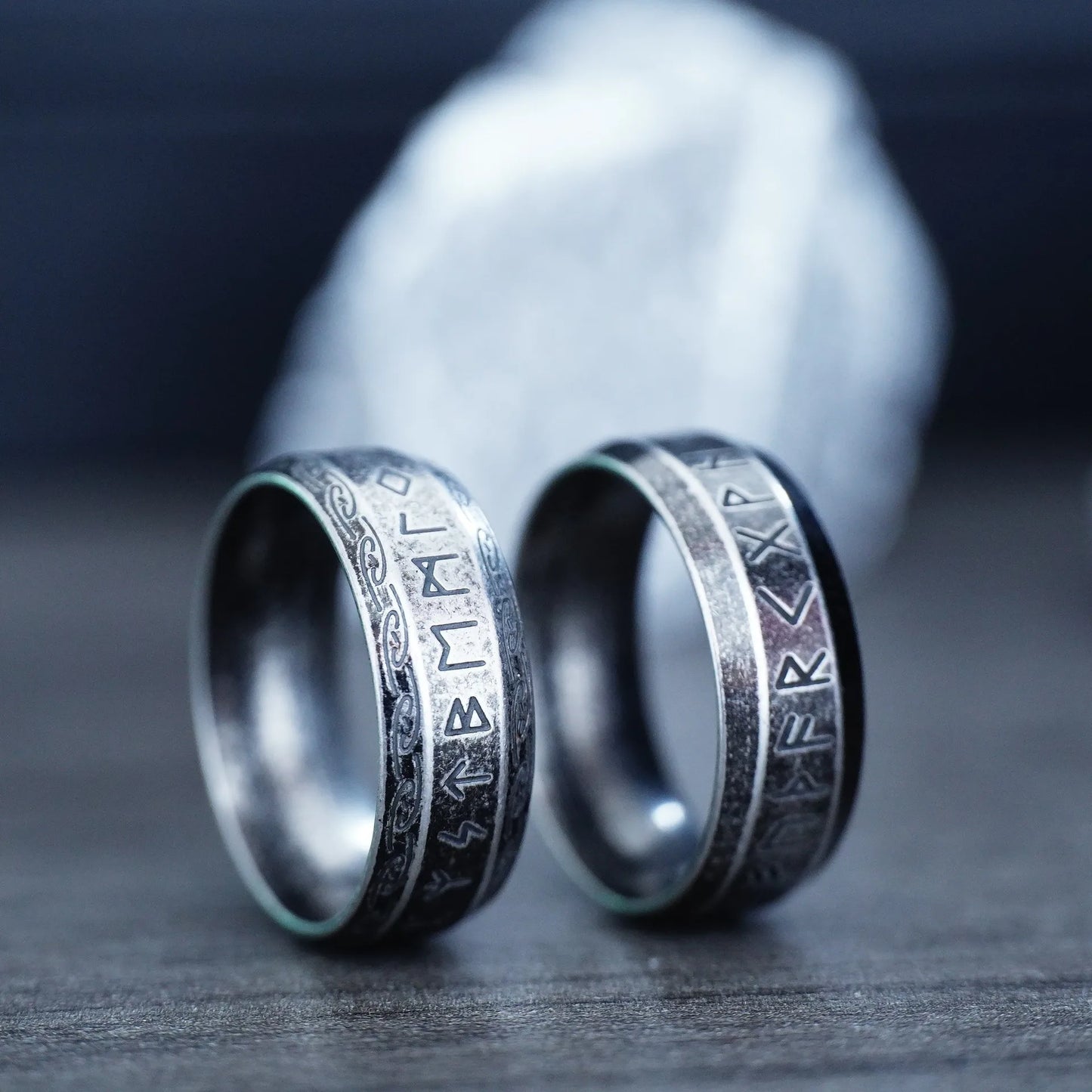 Vintage Odin Norse Viking Celtic Knot Rings For Men Women Fashion Stainless Steel Tree Of life Rings Retro Amulet Rune Jewelry