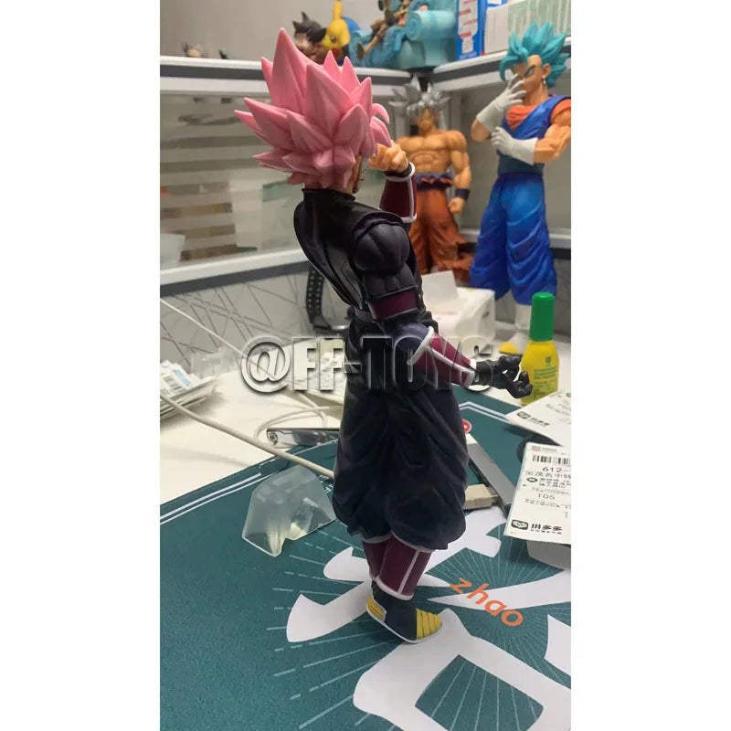 25cm Dragon Ball Figure Super Saiyan Rose 3rd Mission Prize D PVC Action Figures Black Goku Zamasu Model Toys for Children Gifts