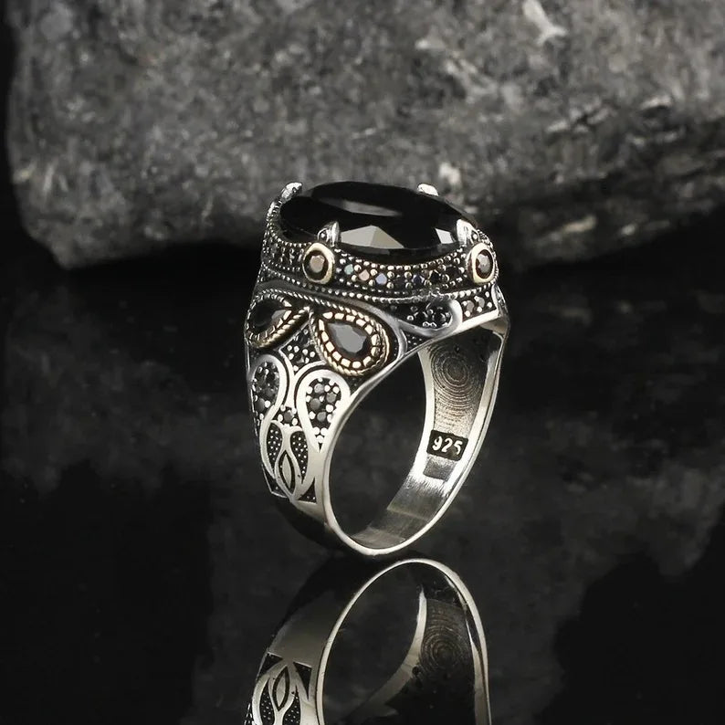 New atmospheric men's ring retro style, fashionable personalized accessories