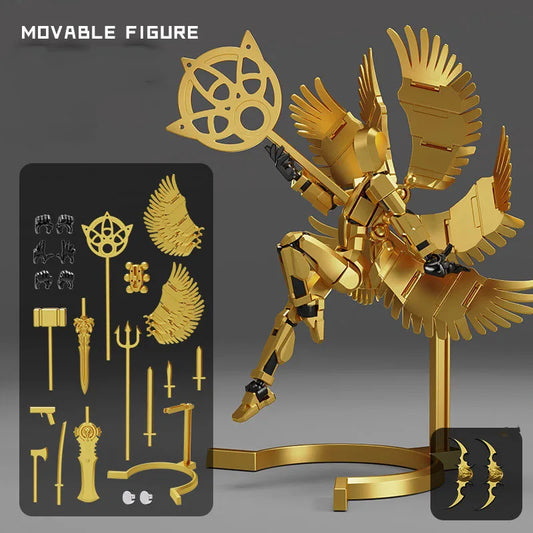 Magnetic Multi Jointed Movable Robot 3D Printed Toy 13 Action Figure Full Body Movable Mecha Assemble Toys Gifts For Children