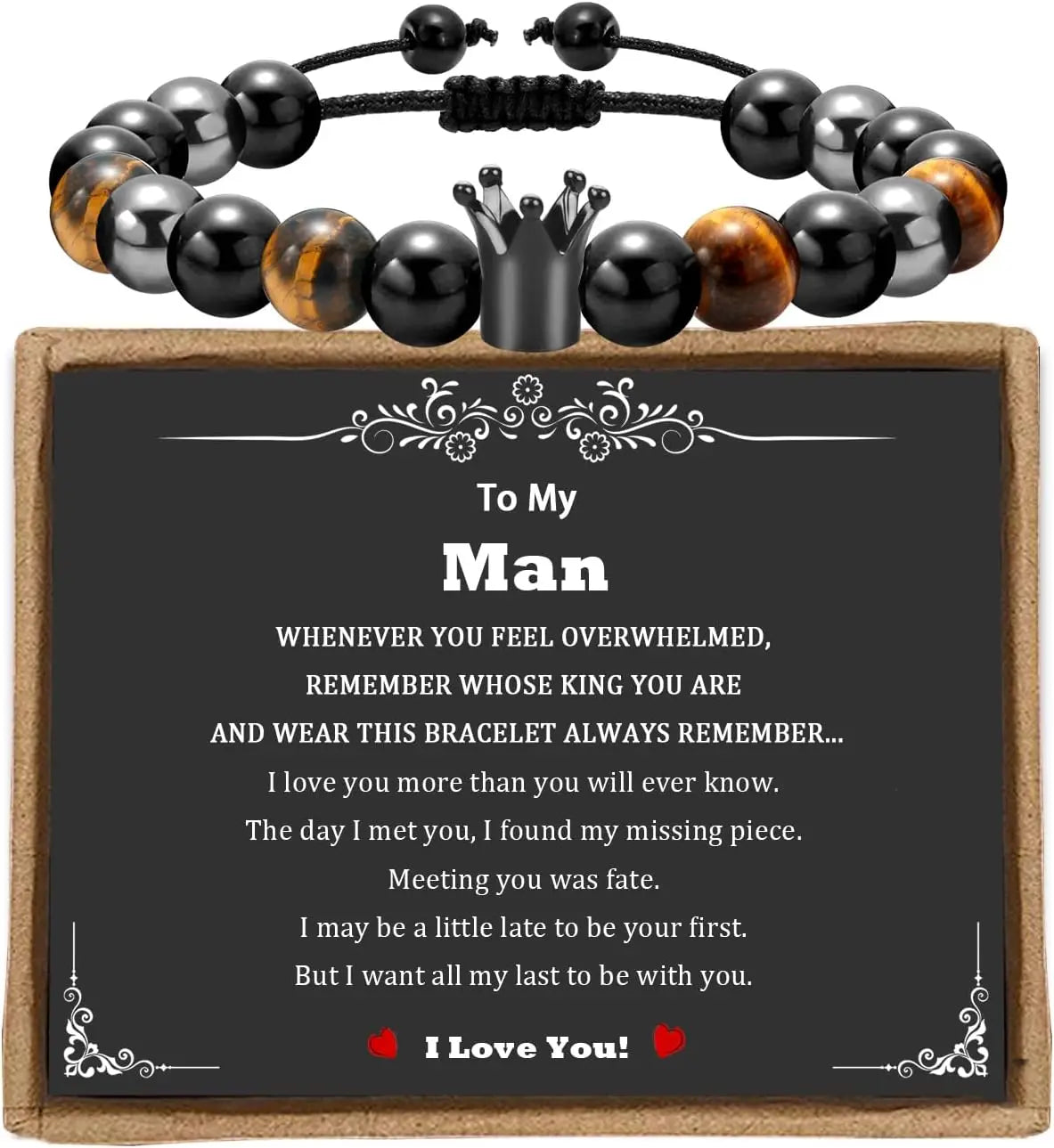 Adjustable ID Triple Protection Bracelets Graduation Gifts for Teen Boys Son Man Teenage, Happy Birthday Gifts for Son Grandson