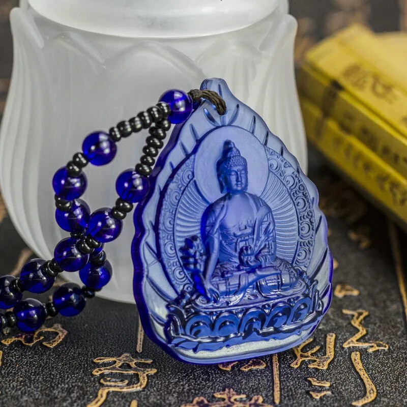 High Quality Unique Natural Quartz Carved Buddha Lucky Amulet Pendant Necklace For Women Men Sweater Pendants Jewelry New 13