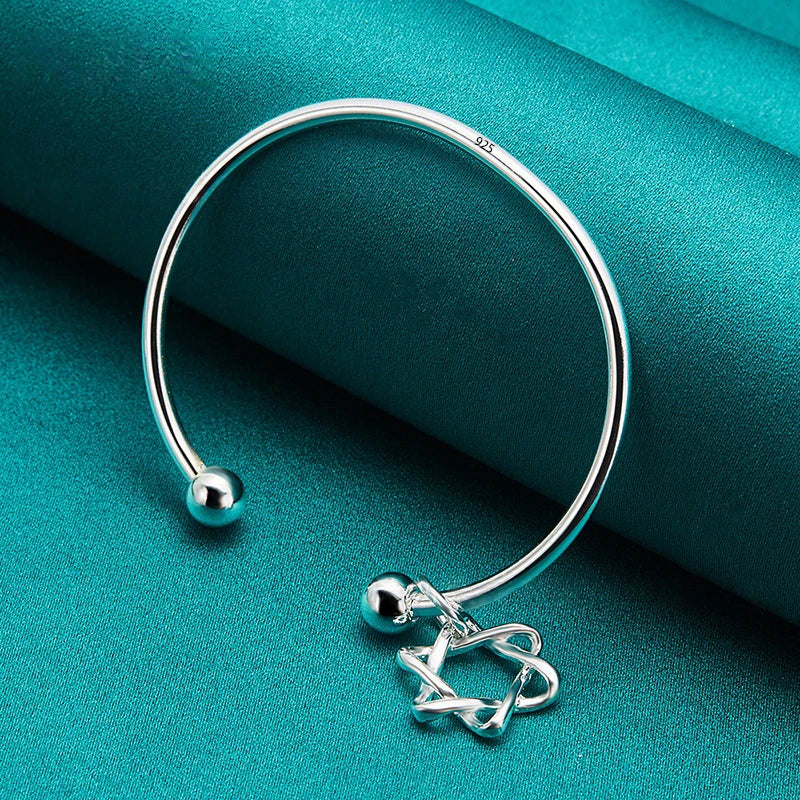 VENTFILLE 925 Sterling Silver Geometry Irregular Bracelet For Women Minimalist Niche Aesthetic Versatile