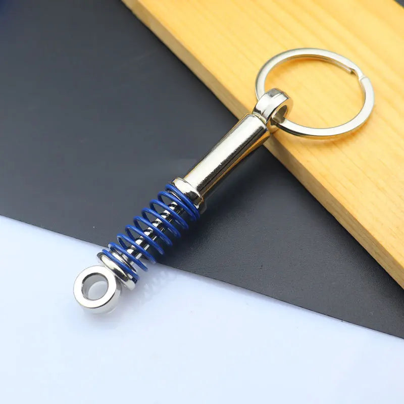 Creative Metal Mini Auto Parts Car Wheel Keychain Body Kit Enthusiast Keyring Accessories Key Ring Chain for Men Woman Gift