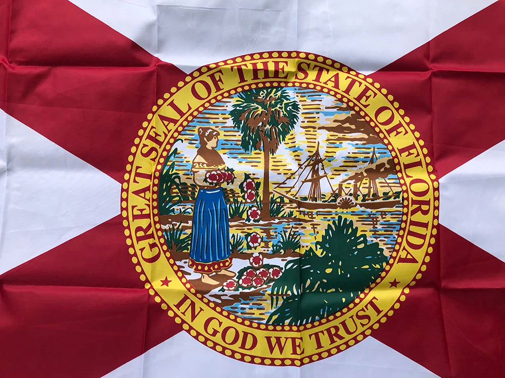 SKY FLAG Florida Flag 3x5Fts 90X150cm double side printed polyester hanging Us Usa State Florida Flag banner for decoration