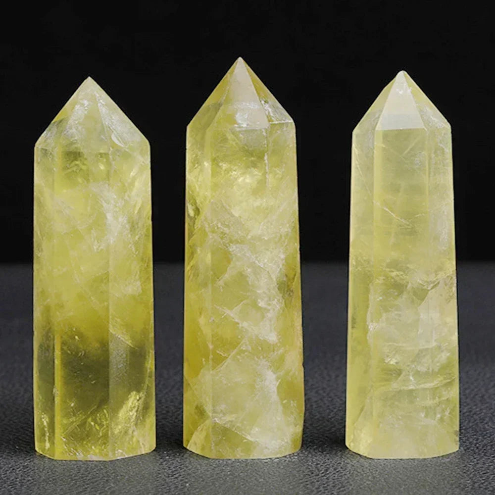 Natural Stone Single Point Wand Stone Mineral Crystal Stones Crafts Home Decoration Hexagonal Prism Christmas Gifts