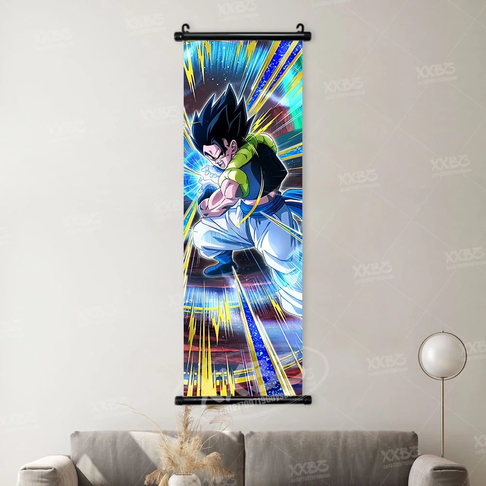 Dragon Ball Picture Recoome Anime PosterS Captain Ginyu Scrolls Painting Majin Buu Wall Art Gotenks Home Decor Goku Wallpaper qlz30-38 CHINA
