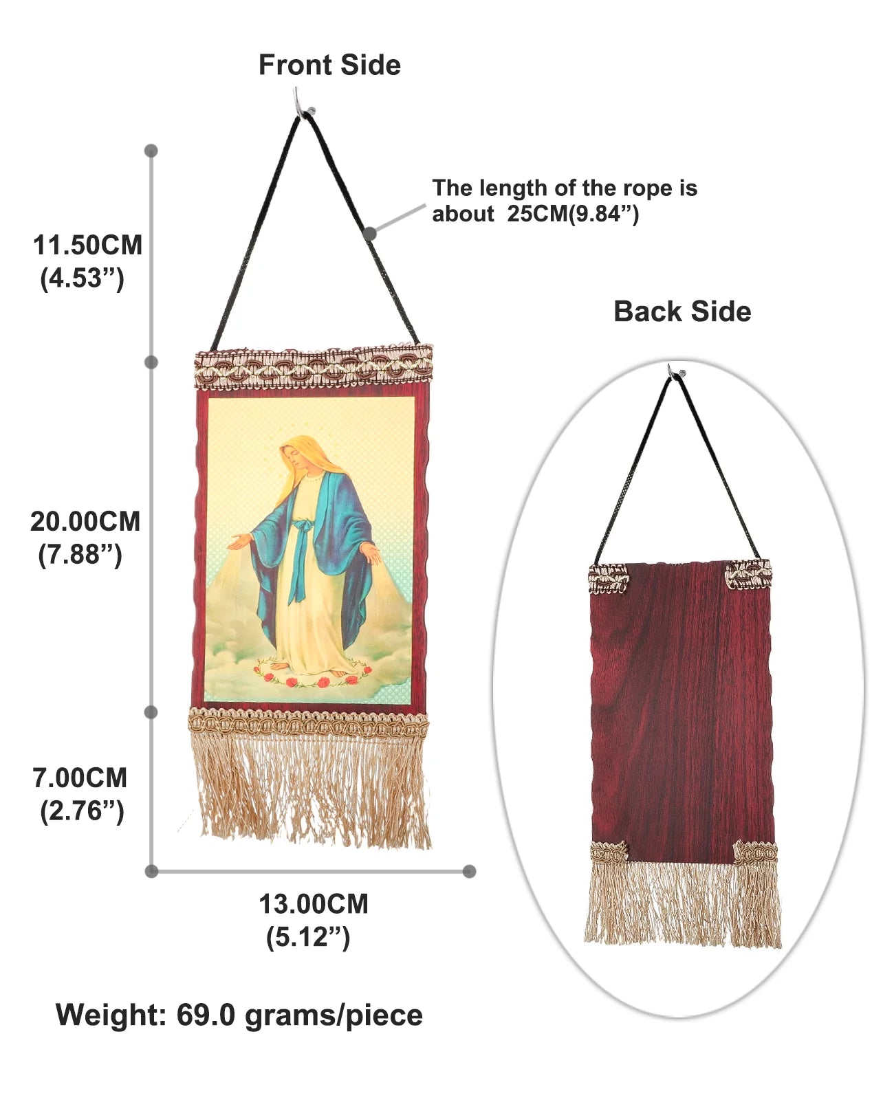Jesus Christ The Teacher Tassel Hanging Home Wall Decoration Christian Holy Family Virgin Mary Icon Church Ornament Accessories