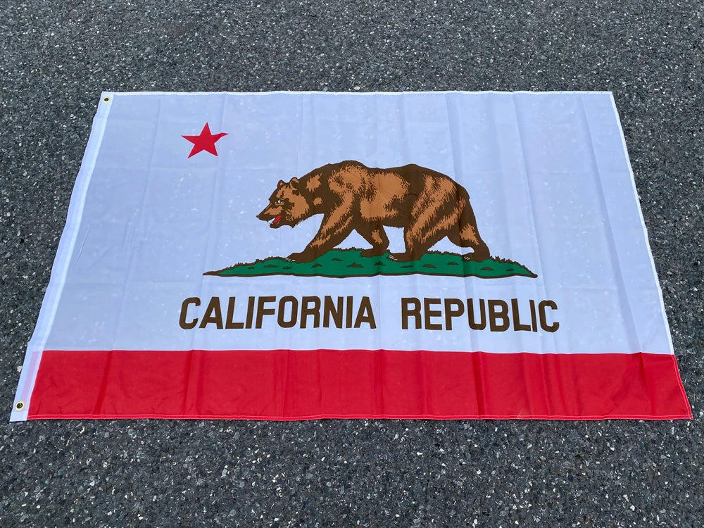 aerxemrbrae    California State Flag  90x150cm American Flag  material  Polyester usa Flag