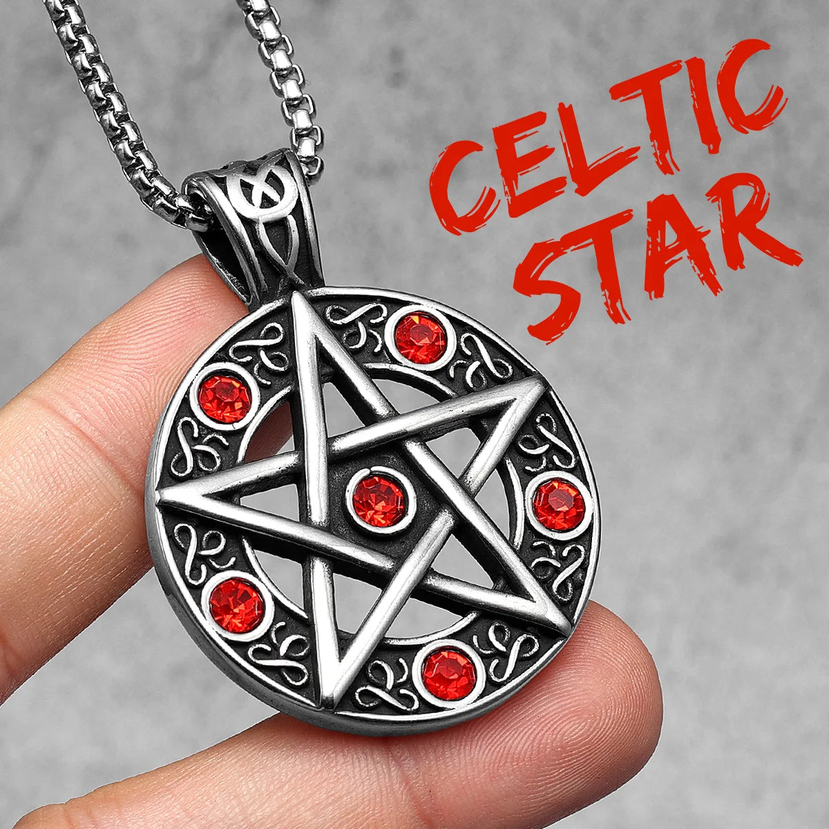 Judaism Seal of Solomon Stainless Steel Men Necklaces Pendant Chain Punk For Women Fashion Jewelry Gifts Wholesale Dropshiping