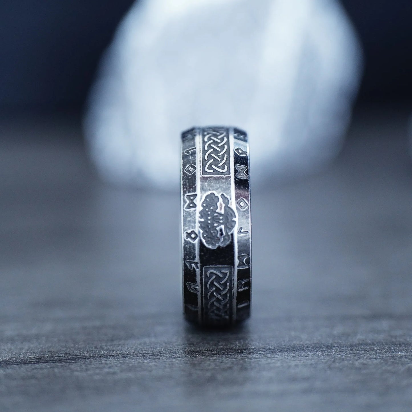 Vintage Odin Norse Viking Celtic Knot Rings For Men Women Fashion Stainless Steel Tree Of life Rings Retro Amulet Rune Jewelry