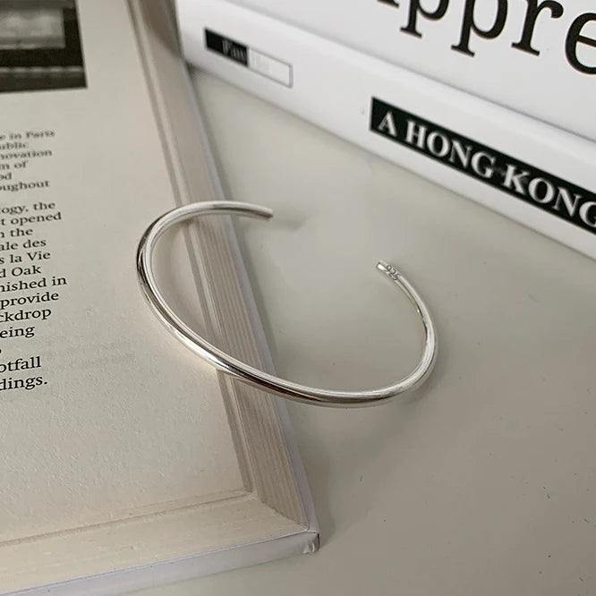 VENTFILLE 925 Sterling Silver Geometry Irregular Bracelet For Women Minimalist Niche Aesthetic Versatile