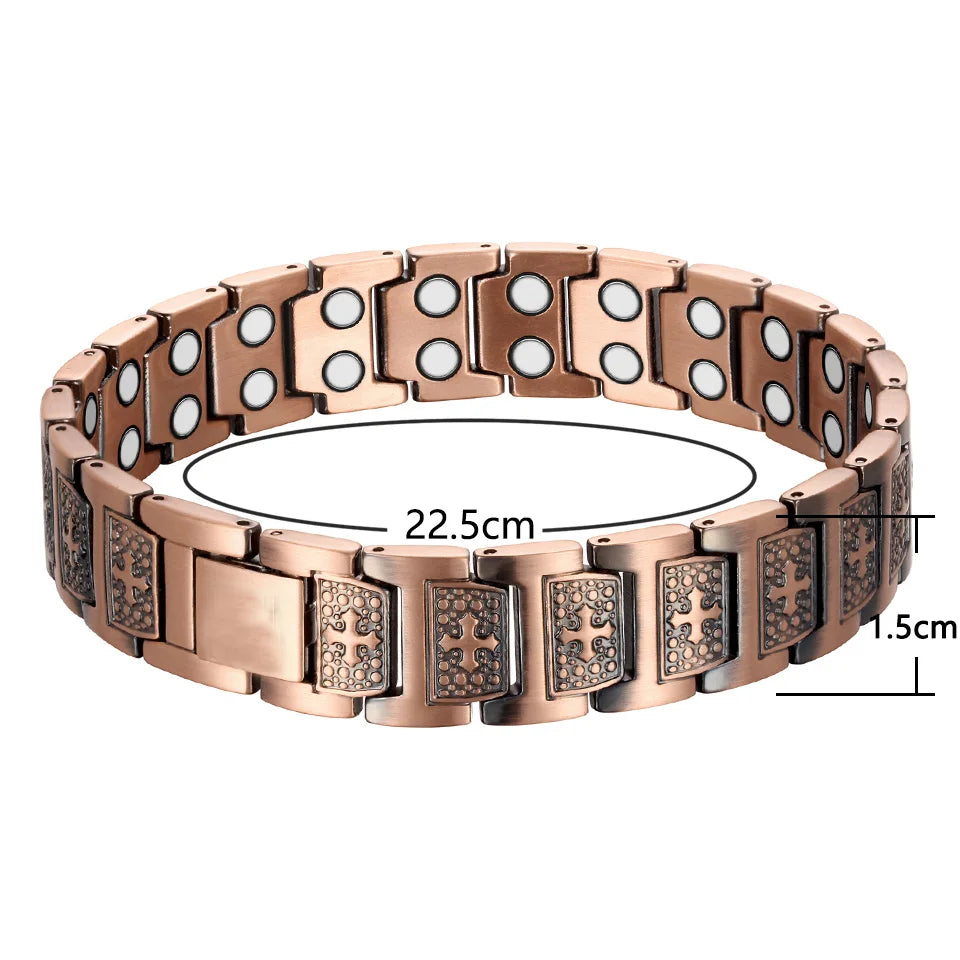 Welmag Pure Copper Bracelets For Man Magnetic Bracelet