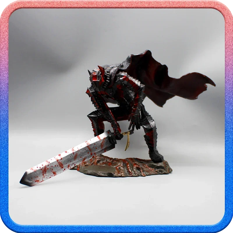 19cm Gk Sword Wind Legendary Berserker Guts L Battle Damage Stained Blood Action Figure Statue Model Display Birthday Gift Toy