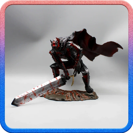 19cm Gk Sword Wind Legendary Berserker Guts L Battle Damage Stained Blood Action Figure Statue Model Display Birthday Gift Toy