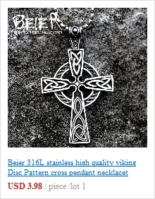 BEIER Stainless steel Thor Hammer Viking Amulet Viking Raven Ring Scandinavian Jewelry man Ring BR8-296