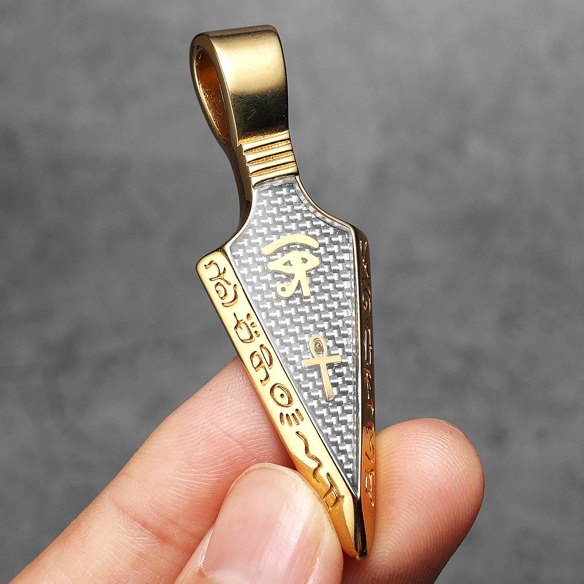 The Eye oOf Horu Spear Stainless Steel Men Necklaces Pendant Chain For Women Fashion New in Jewelry Gifts Wholesale Dropshiping