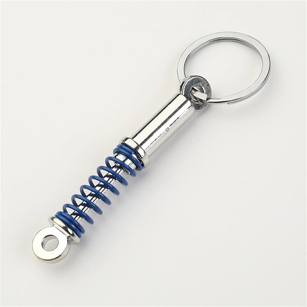 Creative Gear Head Keychain Speed Gearbox Keyring for Car Key Turbo Hub Brake Disc Pendant Shock Absorber Keys Holder Chain Ring J