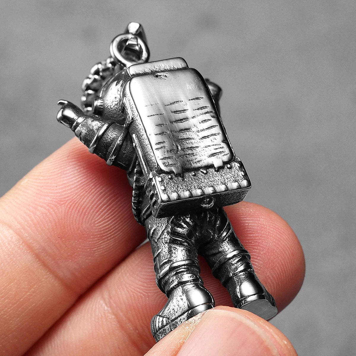 Spaceman Astronaut Stainless Steel Man Necklace Pendant Chain Punk Retro For Women Fashion Jewelry Gifts Wholesale Dropshiping