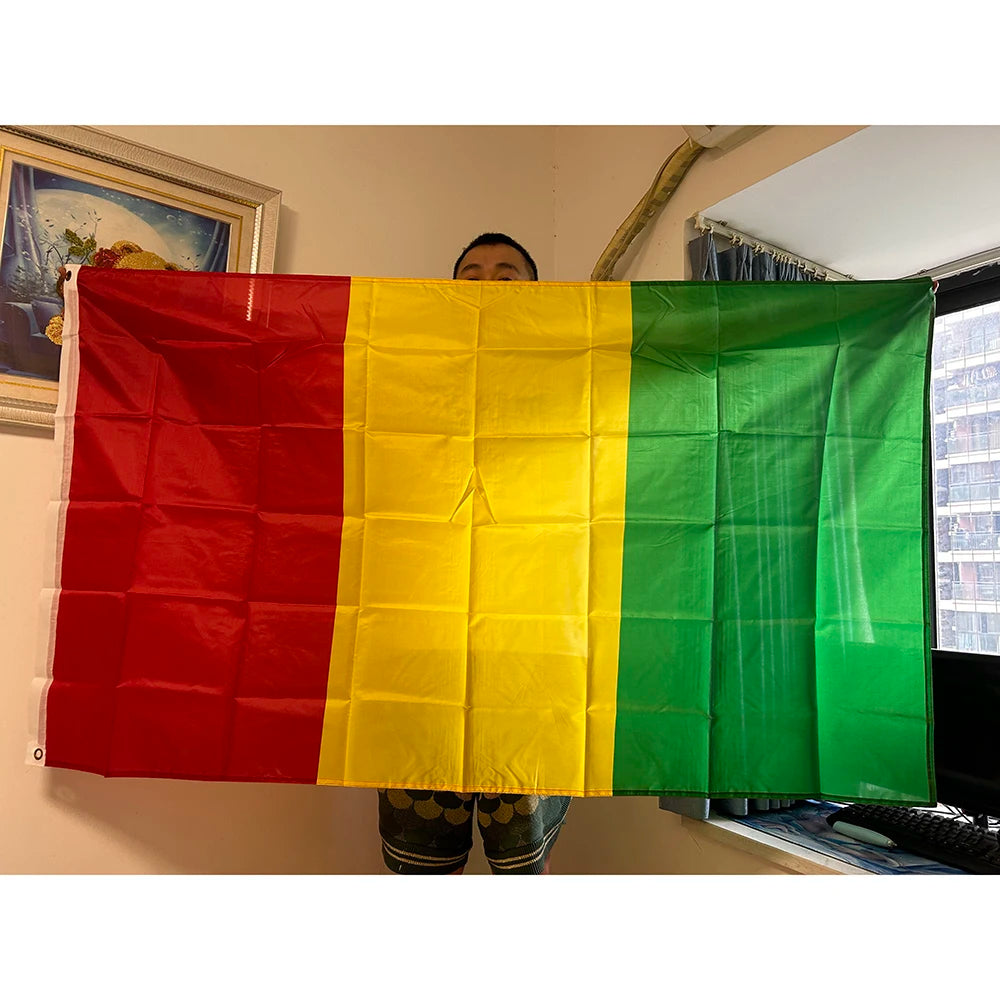 SKY FLAG Guinea Flag 3x5fts 90*150cm polyester hanging Guinea Africa National Flag for Advertising Home decoration Banner