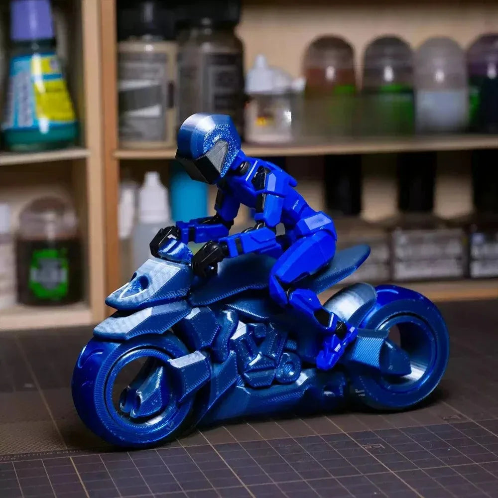 3D Printed Death/Swordsman Dummy 13 Action Figures Multi-Jointed Movable Lucky 13 Action Figure Nova 13 Action Figure for Gift