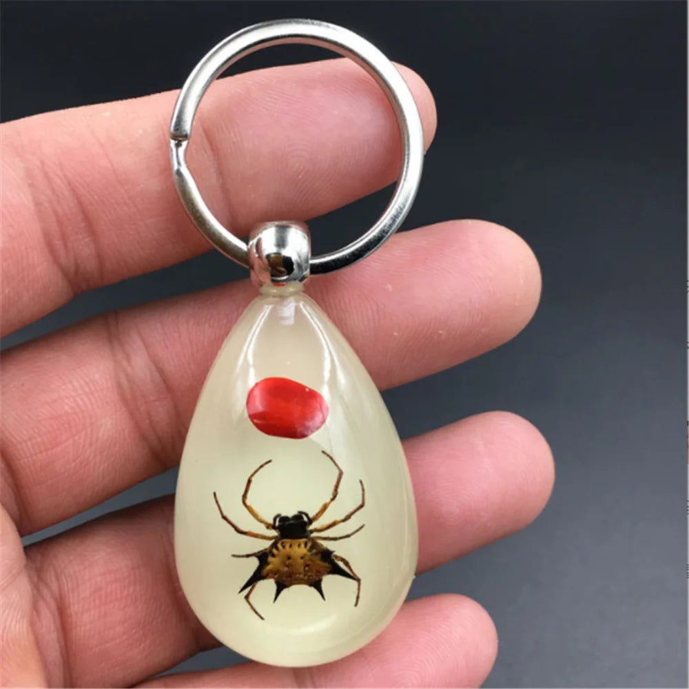Car luminous amber insect keychain pendant for Citroen 2002 2004 2006 Daewoo c3 c4 2009