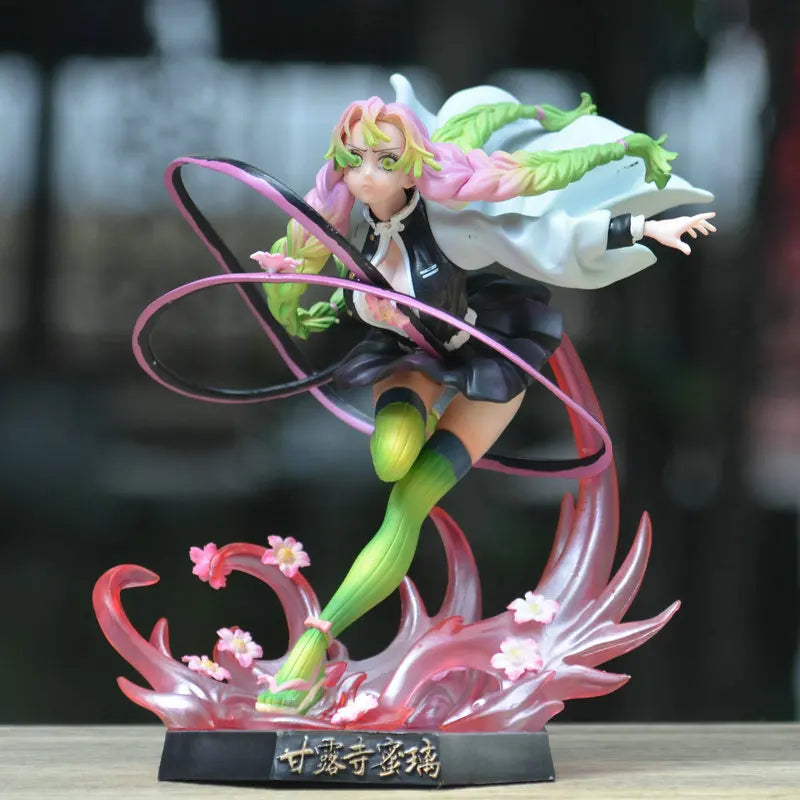 Demon Slayer Anime GK Nine Pillars Resonance: Love Pillar Mitsuri Kanroji Scene Statue Figure Model