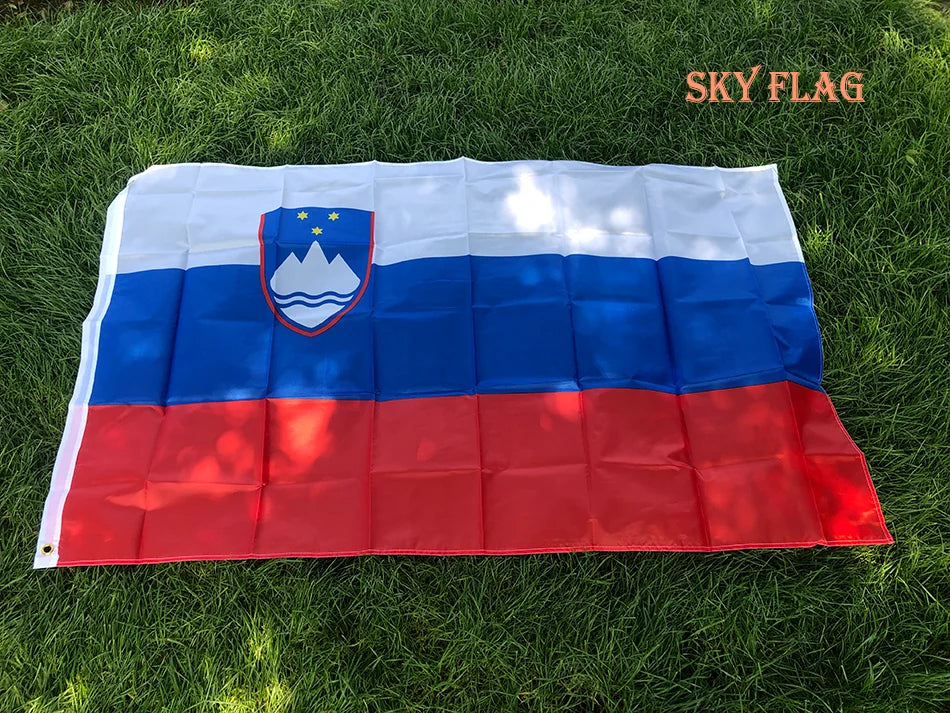 SKY FLAG Slovenia Flag 3x5 ft Flag of Slovenian 90x 150cm hanging polyester Slovenia National standard Flag Banner