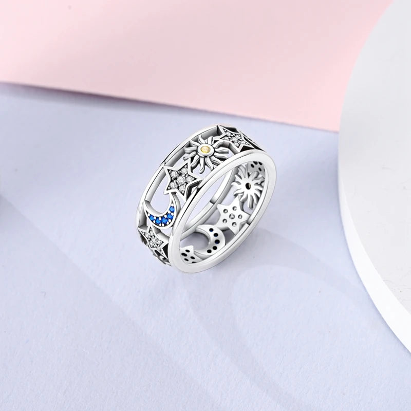 925 Sterling Silver Infinite Love Ring Original Luxury Design Zircon Finger Rings For Women High Quality Wedding Jewelry Gift