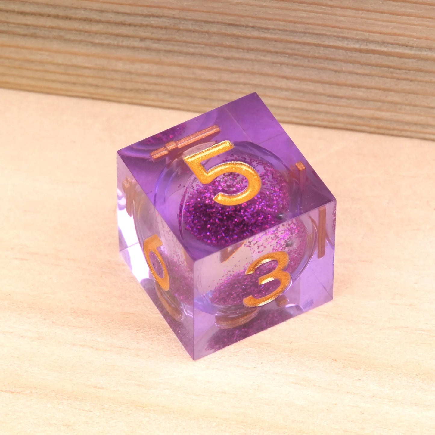 1-7pcs Quick Sand Series DND Solid Resin Dice Set Gold Word Multi-sided Polyhedral Dice for D&D Game COC Role Playing RPG D6~D20