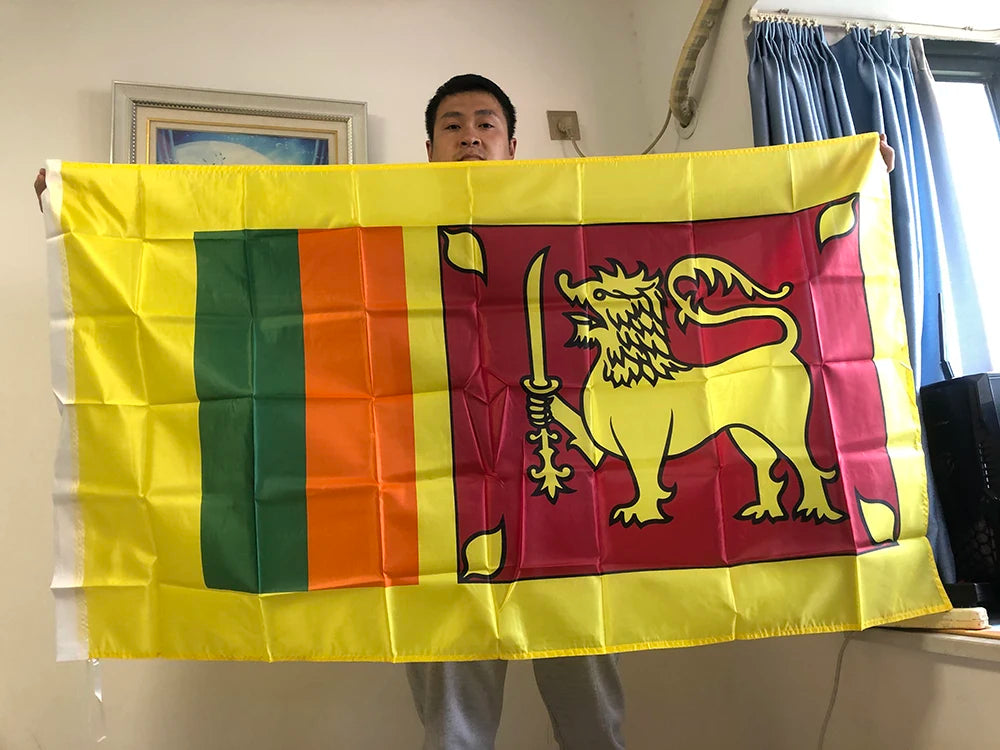 SKY FLAG Sri Lanka Flag 90x150cm High Quality Flying hanging Sri Lanka Banner For Decoration And Activity