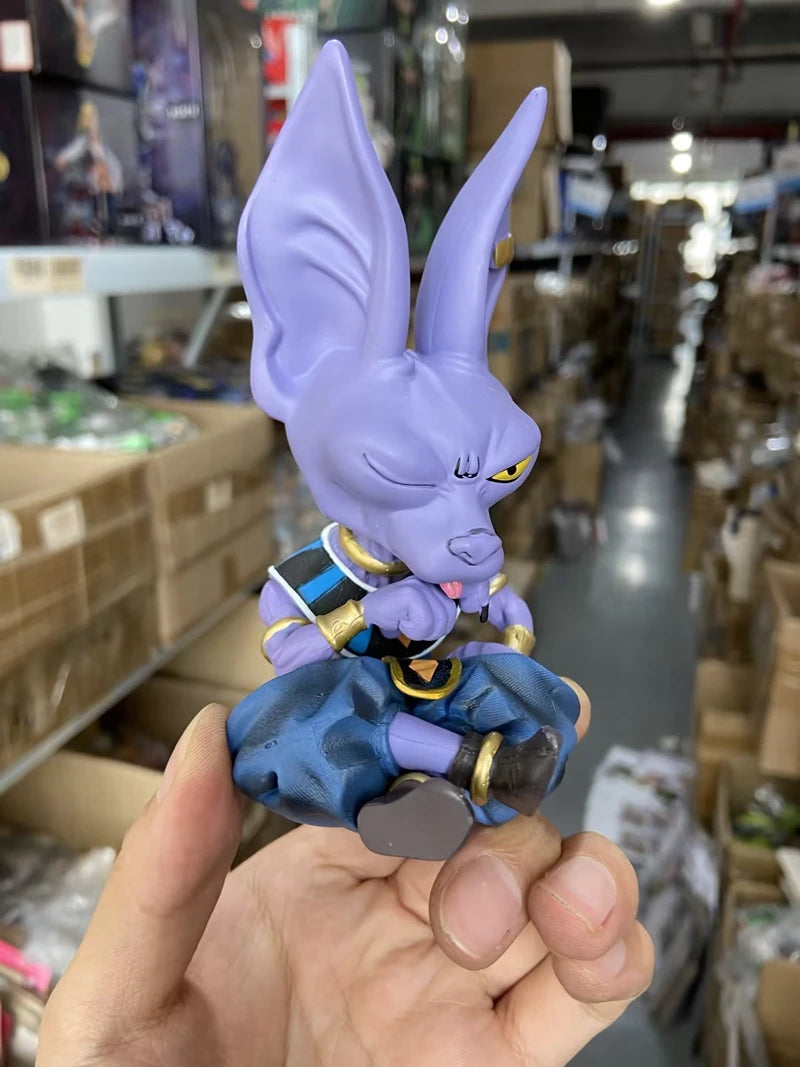 12.5cm Anime Dragon Ball Z Beerus GK Figure Super God of Destruction Figures Collection Model Toy For Children Gifts