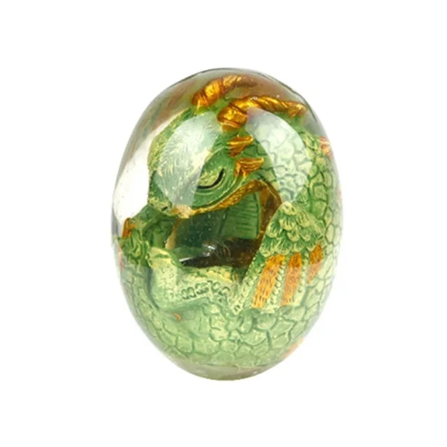 Lava Dragon Egg Resin Statue Ornamental Dinosaur Eggs Collection Kid Gift Toy Sculpture Crystal Gemstone Souvenir Home Decor2023 B Green