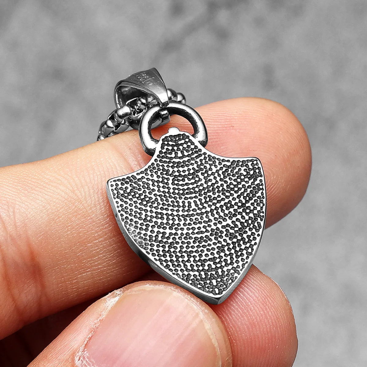 Cross Shield Amulets Gemstone Stainless Steel Men Necklaces Pendant Chain Punk For Women Fashion Jewelry Gifts Wholesale
