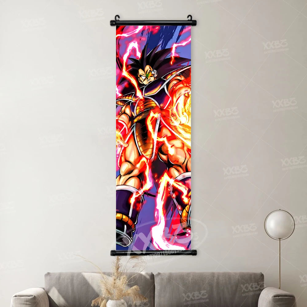 Dragon Ball Picture Recoome Anime PosterS Captain Ginyu Scrolls Painting Majin Buu Wall Art Gotenks Home Decor Goku Wallpaper qlz30-30 CHINA