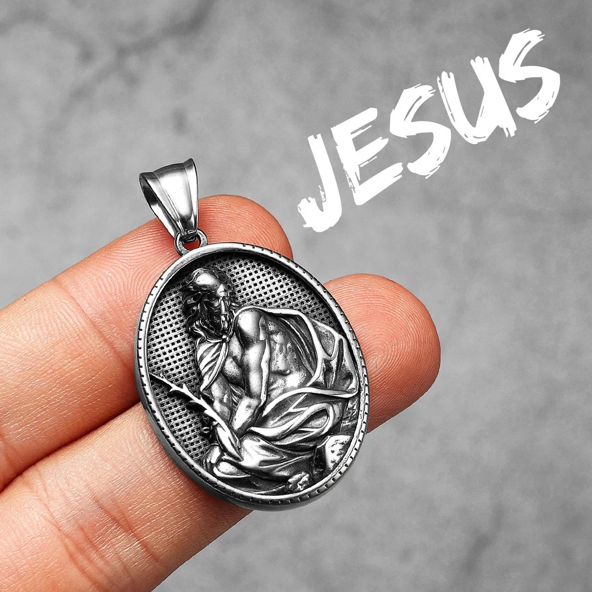 Catholic Padre Pio Powerful Amulet Stainless Steel Men Necklace Pendant Chain Vintage Cool For Women Jewelry Gifts Wholesale