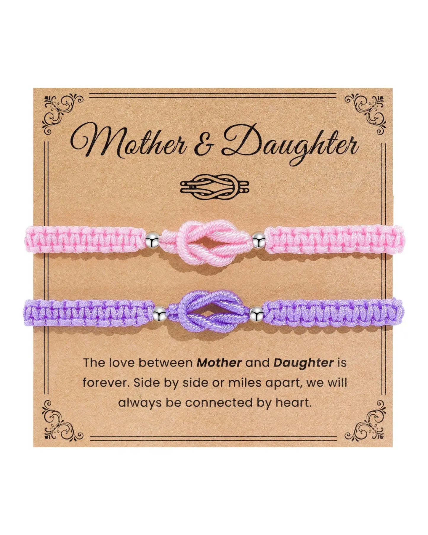 Pinky Promise Knot Couples Bracelets Anniversary Christmas Valentines I Love You Gifts for Boyfriend Girlfriend Women Men
