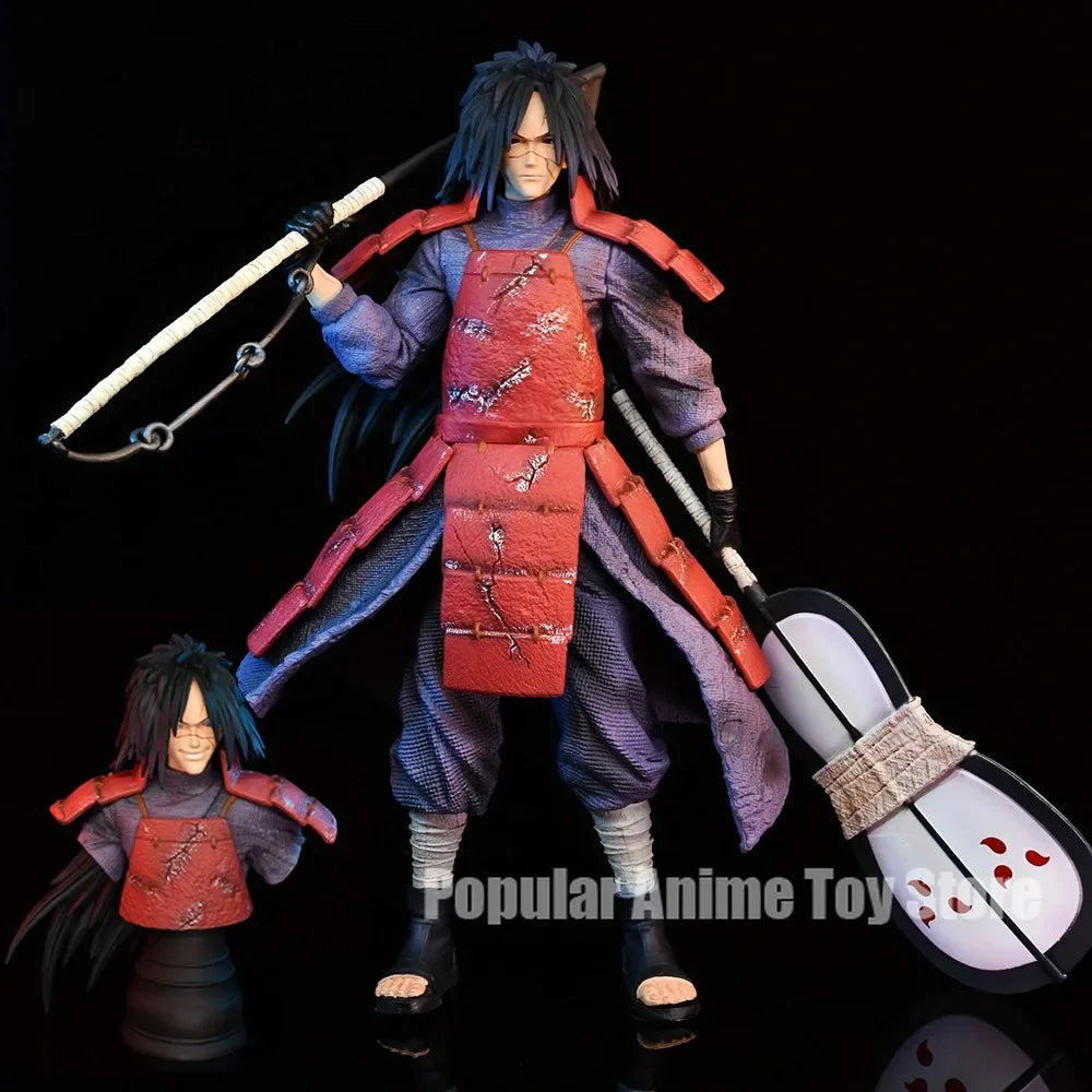 10.62in/27cm Anime Naruto Figure Uchiha Madara Fgiure Senju Hashirama Figure PVC Action Figures Collection Model Toys Gifts Uchiha Madara