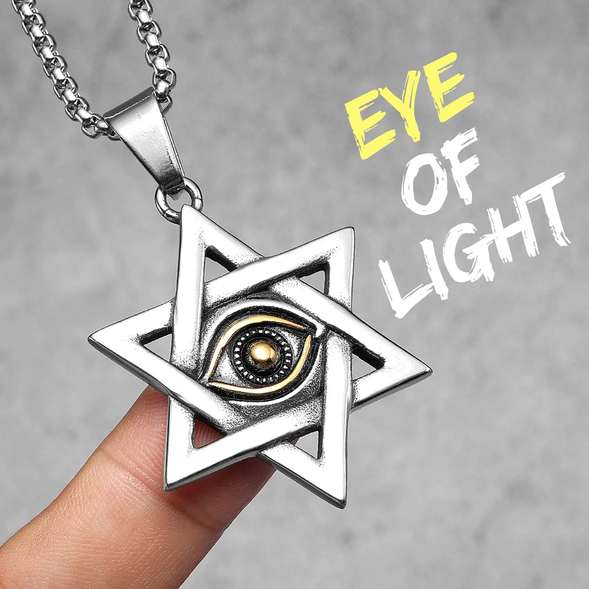 Salomon Masonic Star of David Stainless Steel Men Necklaces Pendant Chain Punk New in For Women Fashion Jewelry Gifts Wholesale