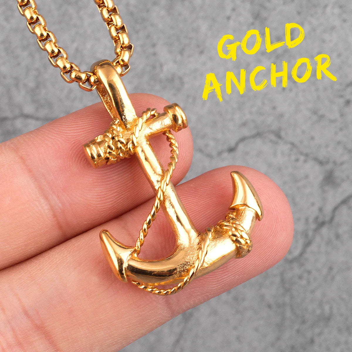 Anchor Sailor Stainless Steel Men Women Necklaces Pendants Chain Vintage Punk Rock Fashion Jewelry Creativity Gift Wholesale
