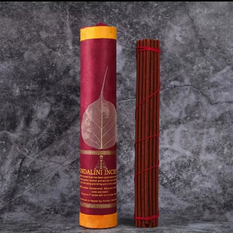 37 Root/ Barrel Nepal Bodhi Leaf Natural Tibetan Incense Handmade Thread Incense Home Office Aromatherapy Yoga Meditation