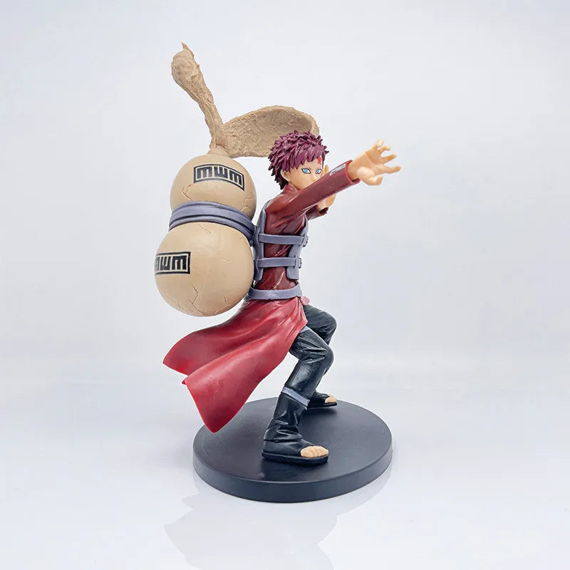 Anime VIBRATION STARS NARUTO Gaara Model Toy Gift Collection Action Figure 22CM PVC Red Gourd Standing Fighting Form