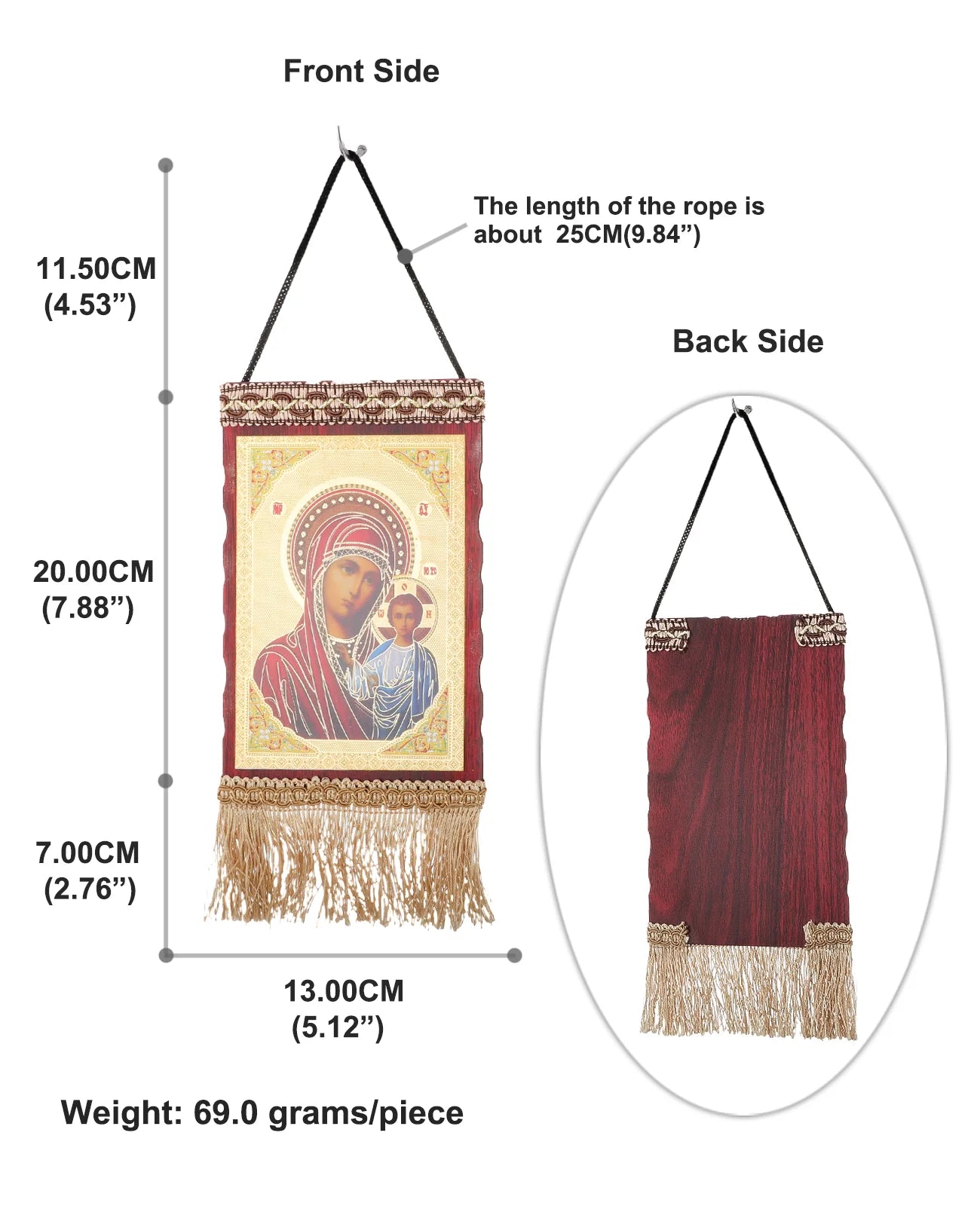 Jesus Christ The Teacher Tassel Hanging Home Wall Decoration Christian Holy Family Virgin Mary Icon Church Ornament Accessories
