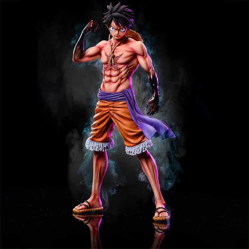 32cm Luffy One Piece Figures Flowing Cherry Luffy Action Figures PVC Anime Collection Statue Model Toys Desktop Decoration Gifts