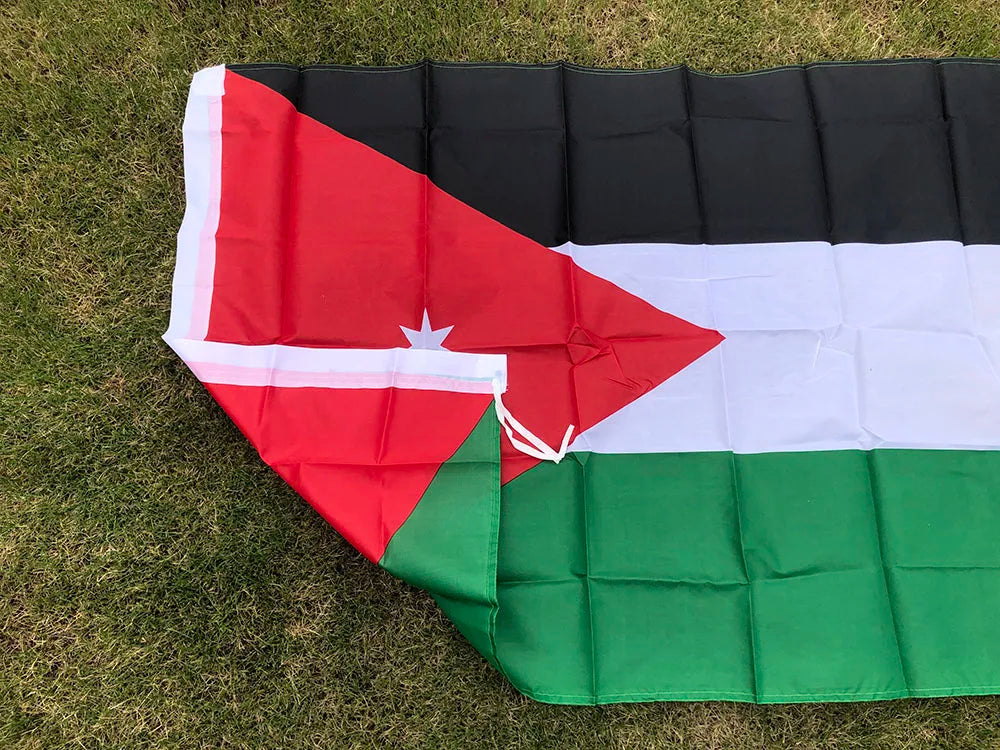 SKY FLAG Jordan flag 90X150cm High Quality Double Sided Printed Polyester Jordan flag hanging banner for decoration